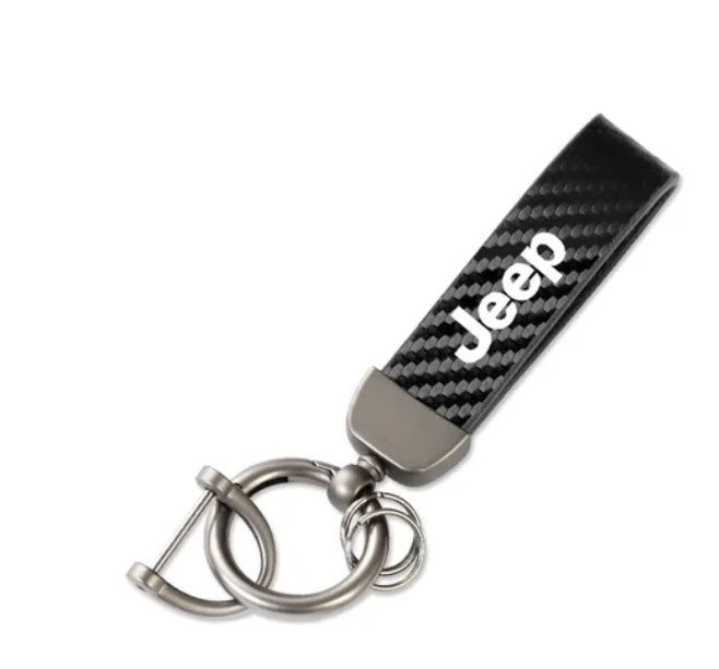 Carbon fiber keychain
